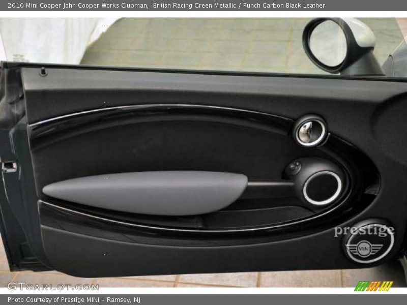 British Racing Green Metallic / Punch Carbon Black Leather 2010 Mini Cooper John Cooper Works Clubman