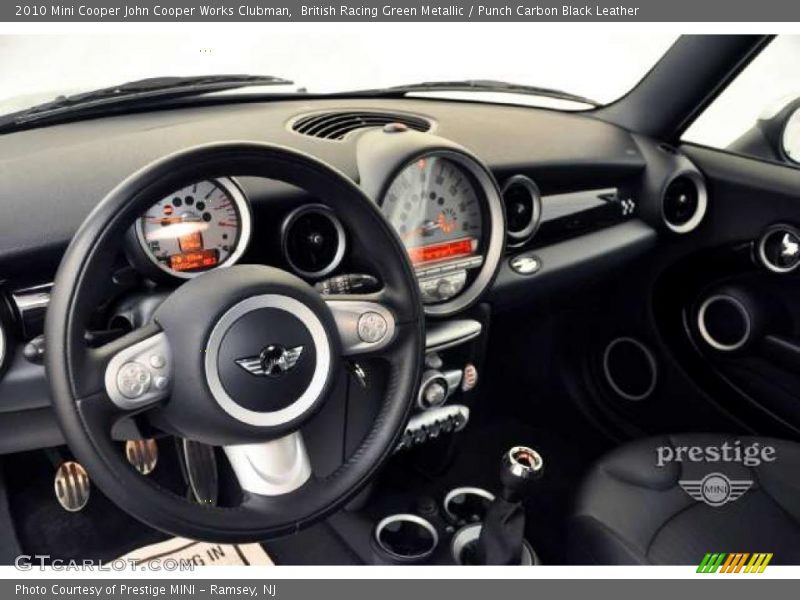 British Racing Green Metallic / Punch Carbon Black Leather 2010 Mini Cooper John Cooper Works Clubman