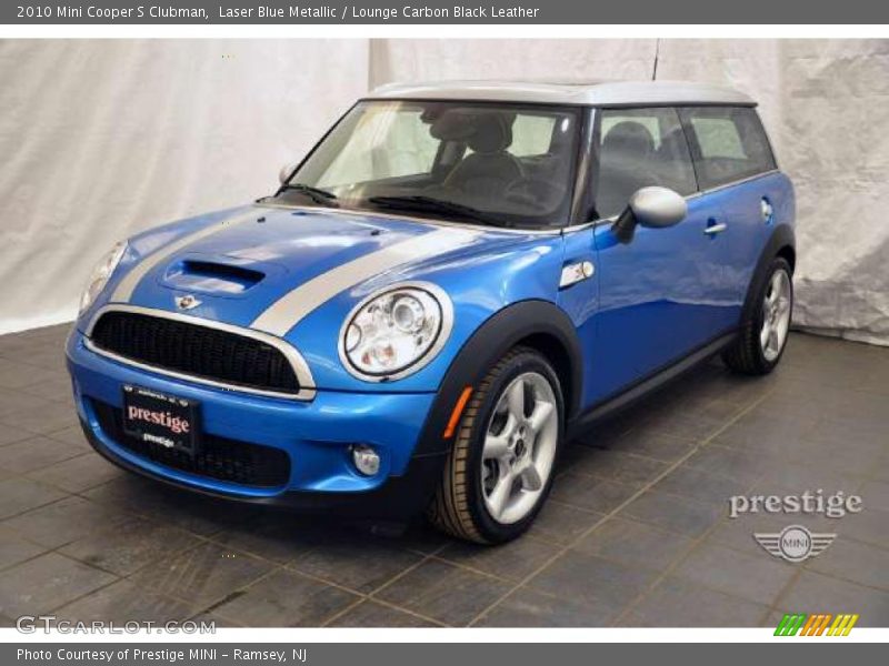 Laser Blue Metallic / Lounge Carbon Black Leather 2010 Mini Cooper S Clubman