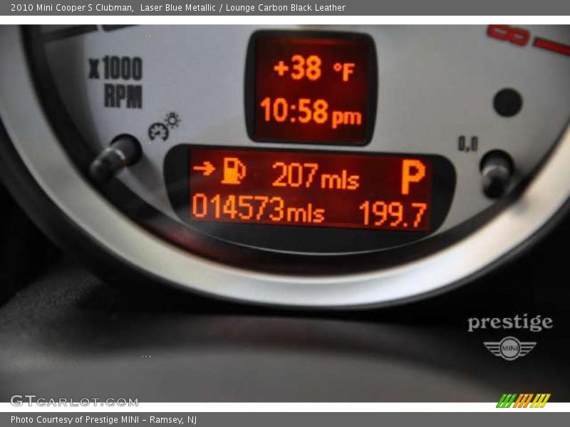 Laser Blue Metallic / Lounge Carbon Black Leather 2010 Mini Cooper S Clubman