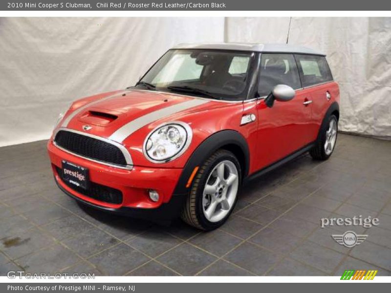 Chili Red / Rooster Red Leather/Carbon Black 2010 Mini Cooper S Clubman