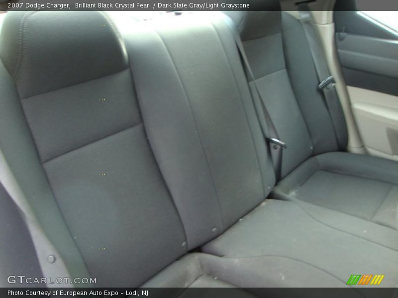 Brilliant Black Crystal Pearl / Dark Slate Gray/Light Graystone 2007 Dodge Charger