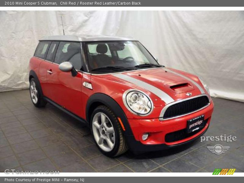 Chili Red / Rooster Red Leather/Carbon Black 2010 Mini Cooper S Clubman