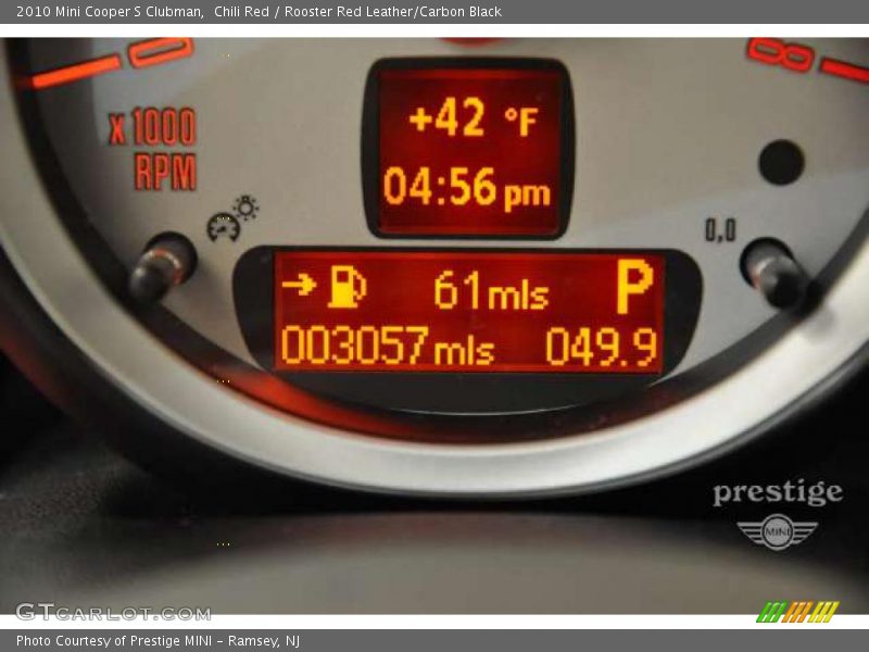 Chili Red / Rooster Red Leather/Carbon Black 2010 Mini Cooper S Clubman