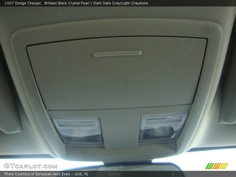 Brilliant Black Crystal Pearl / Dark Slate Gray/Light Graystone 2007 Dodge Charger