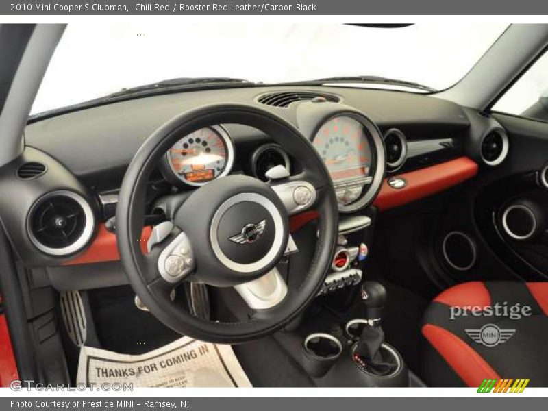 Chili Red / Rooster Red Leather/Carbon Black 2010 Mini Cooper S Clubman