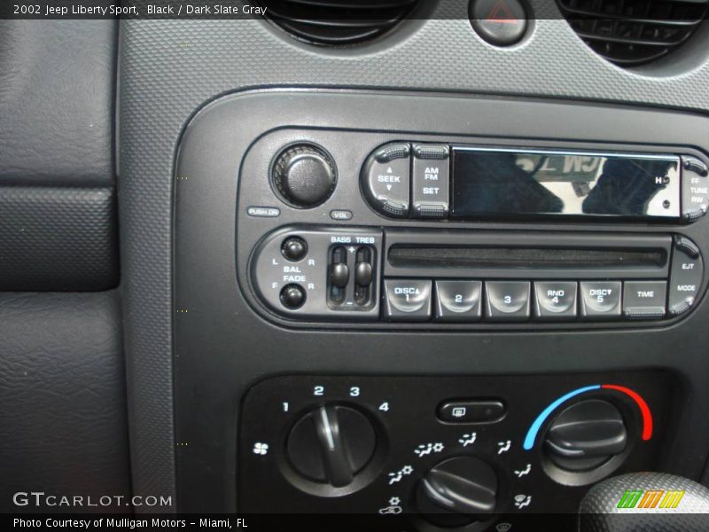 Black / Dark Slate Gray 2002 Jeep Liberty Sport