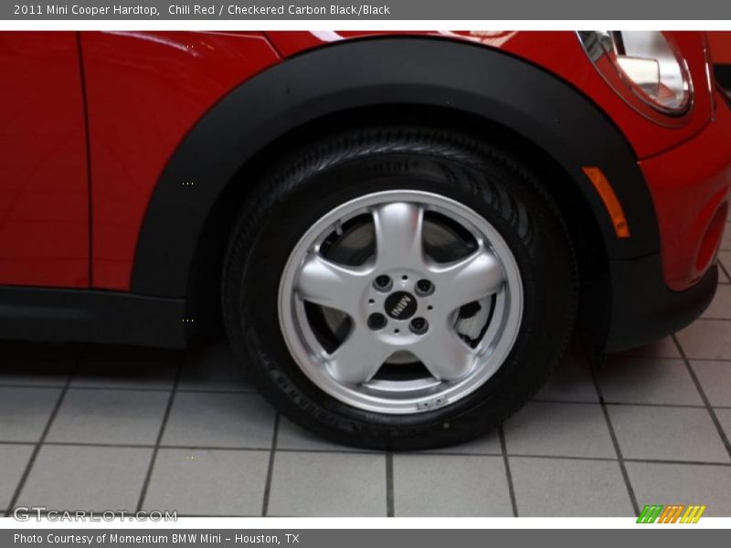 Chili Red / Checkered Carbon Black/Black 2011 Mini Cooper Hardtop
