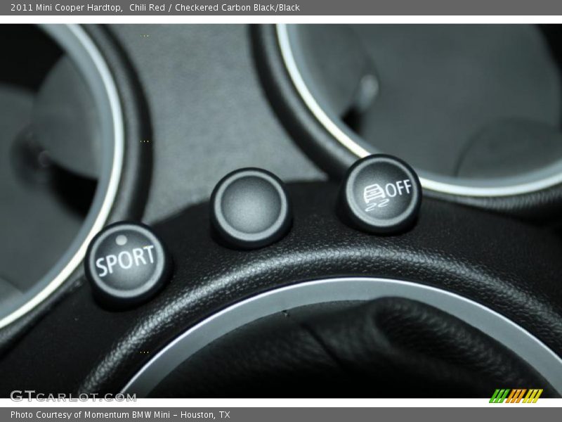 Chili Red / Checkered Carbon Black/Black 2011 Mini Cooper Hardtop