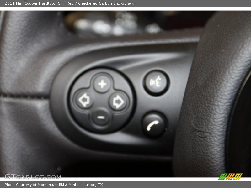 Chili Red / Checkered Carbon Black/Black 2011 Mini Cooper Hardtop