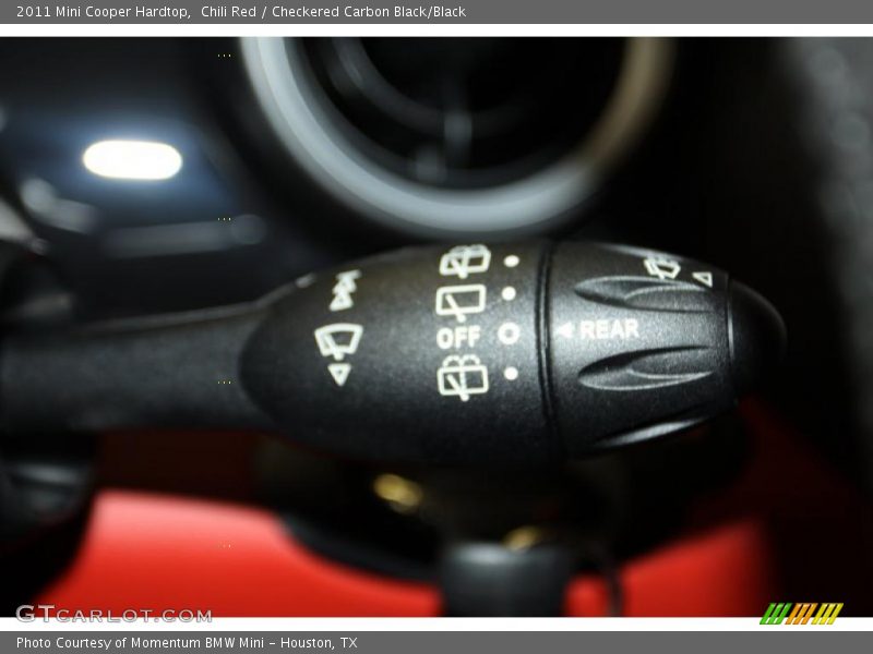 Chili Red / Checkered Carbon Black/Black 2011 Mini Cooper Hardtop