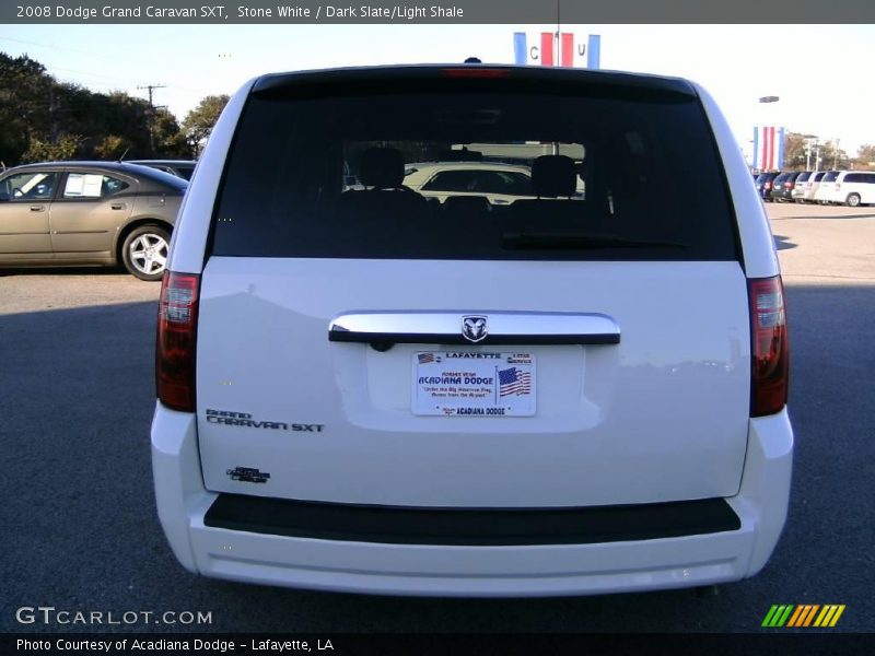 Stone White / Dark Slate/Light Shale 2008 Dodge Grand Caravan SXT