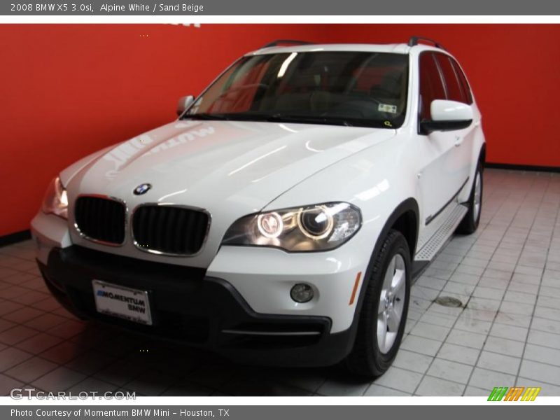 Alpine White / Sand Beige 2008 BMW X5 3.0si