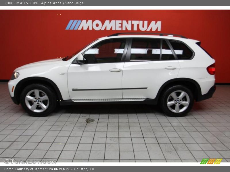 Alpine White / Sand Beige 2008 BMW X5 3.0si