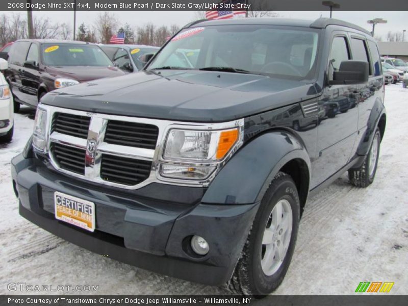 Modern Blue Pearl / Dark Slate Gray/Light Slate Gray 2008 Dodge Nitro SXT 4x4