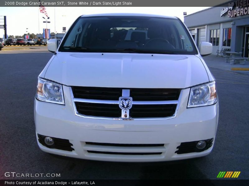 Stone White / Dark Slate/Light Shale 2008 Dodge Grand Caravan SXT
