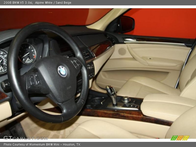Alpine White / Sand Beige 2008 BMW X5 3.0si