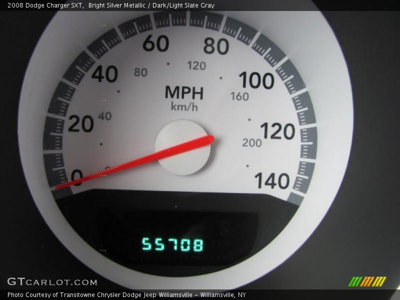 Bright Silver Metallic / Dark/Light Slate Gray 2008 Dodge Charger SXT