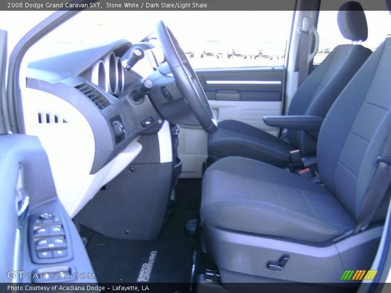 Stone White / Dark Slate/Light Shale 2008 Dodge Grand Caravan SXT