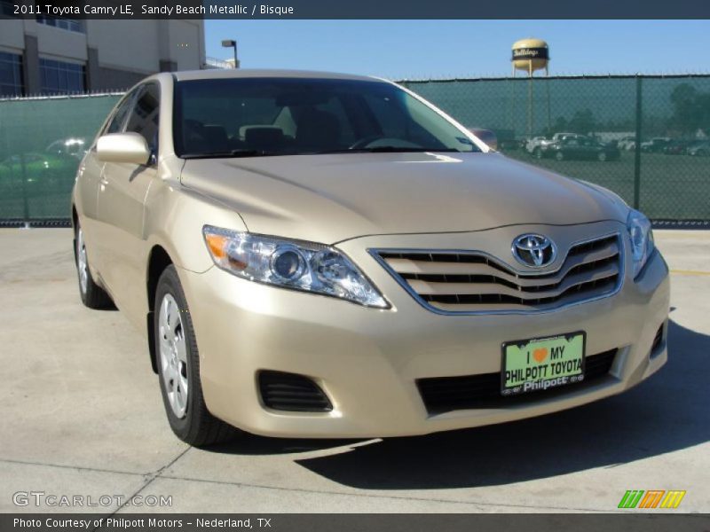 Sandy Beach Metallic / Bisque 2011 Toyota Camry LE