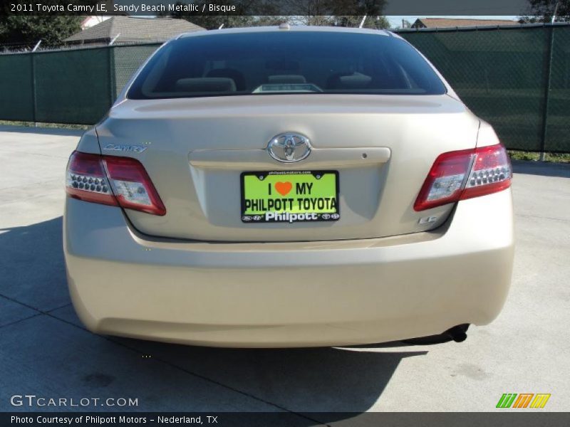Sandy Beach Metallic / Bisque 2011 Toyota Camry LE