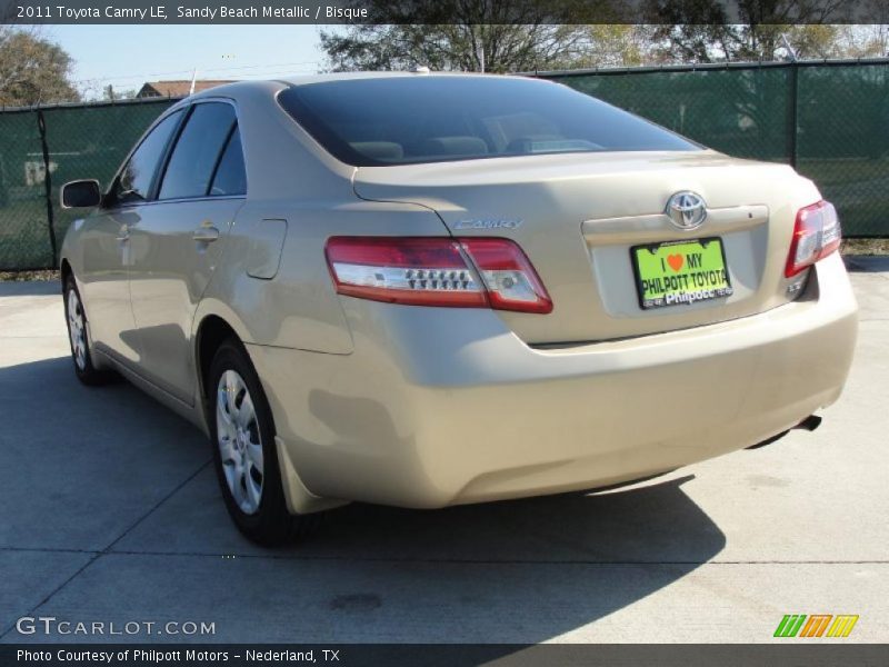 Sandy Beach Metallic / Bisque 2011 Toyota Camry LE