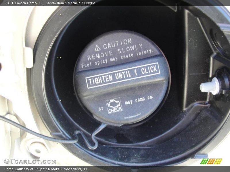 Sandy Beach Metallic / Bisque 2011 Toyota Camry LE