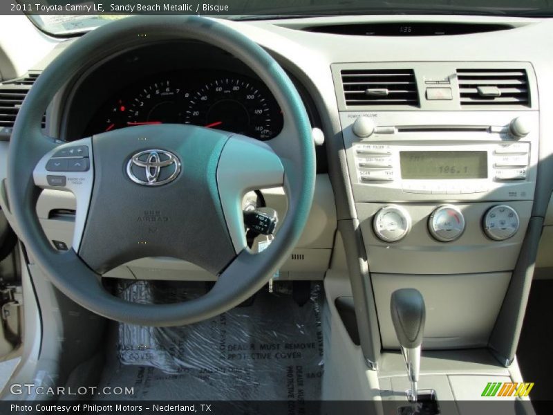 Sandy Beach Metallic / Bisque 2011 Toyota Camry LE