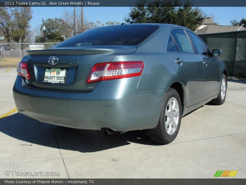 Aloe Green Metallic / Bisque 2011 Toyota Camry LE