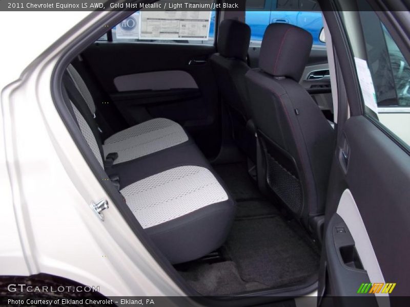 Gold Mist Metallic / Light Titanium/Jet Black 2011 Chevrolet Equinox LS AWD
