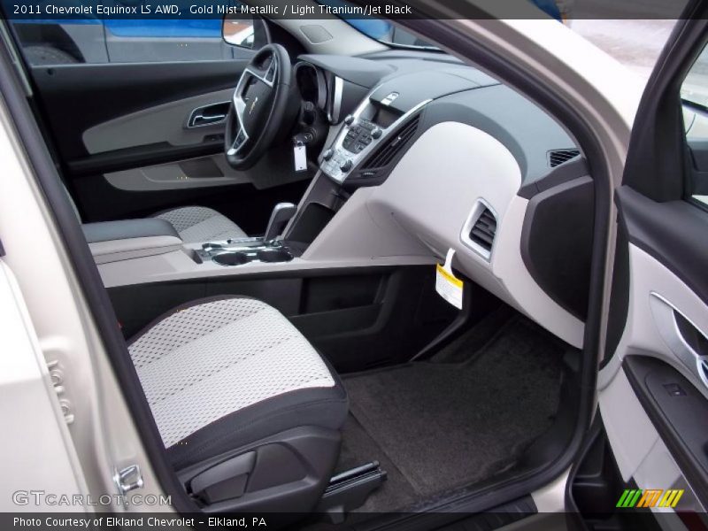 Gold Mist Metallic / Light Titanium/Jet Black 2011 Chevrolet Equinox LS AWD