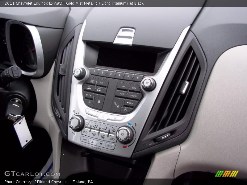 Gold Mist Metallic / Light Titanium/Jet Black 2011 Chevrolet Equinox LS AWD