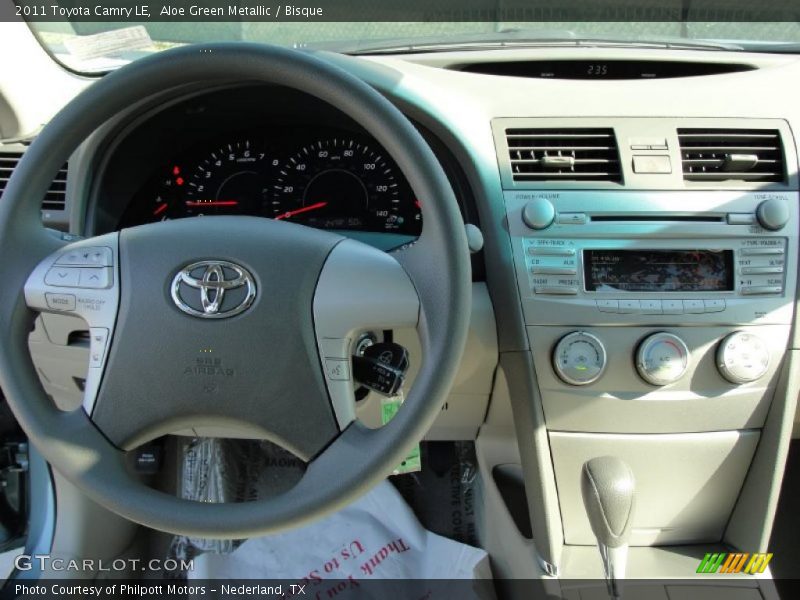 Aloe Green Metallic / Bisque 2011 Toyota Camry LE