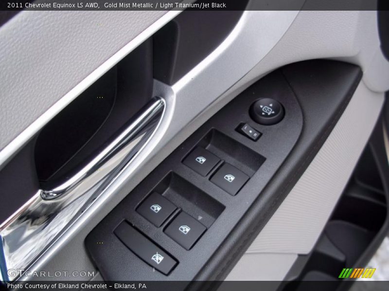 Gold Mist Metallic / Light Titanium/Jet Black 2011 Chevrolet Equinox LS AWD