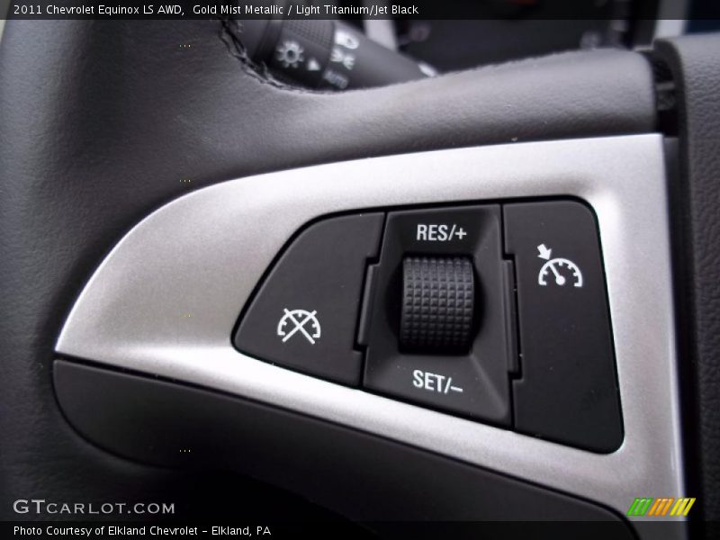 Gold Mist Metallic / Light Titanium/Jet Black 2011 Chevrolet Equinox LS AWD