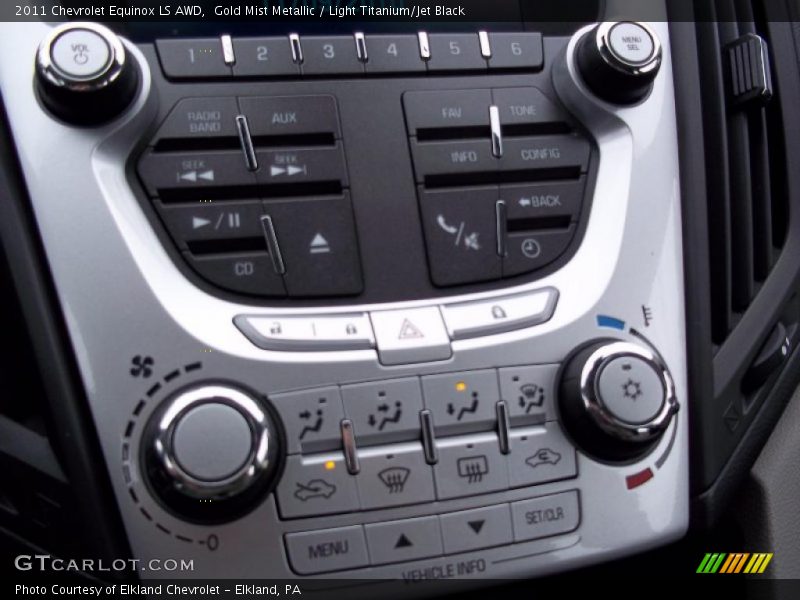 Gold Mist Metallic / Light Titanium/Jet Black 2011 Chevrolet Equinox LS AWD