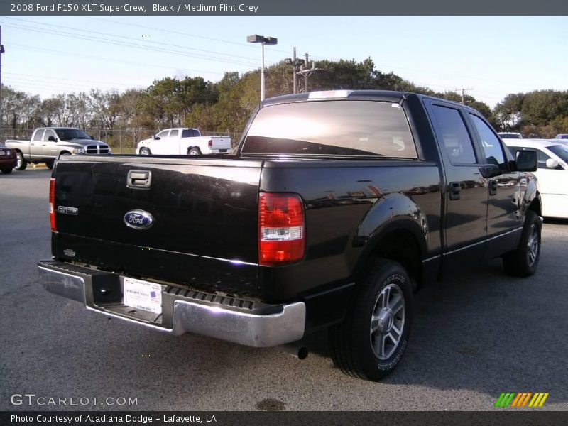 Black / Medium Flint Grey 2008 Ford F150 XLT SuperCrew