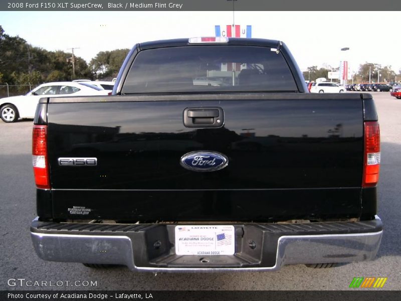 Black / Medium Flint Grey 2008 Ford F150 XLT SuperCrew