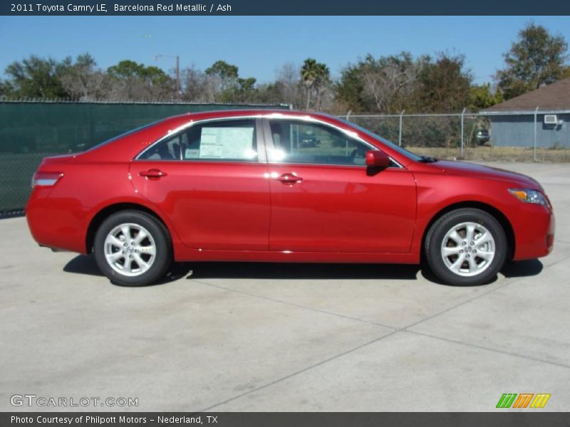 Barcelona Red Metallic / Ash 2011 Toyota Camry LE