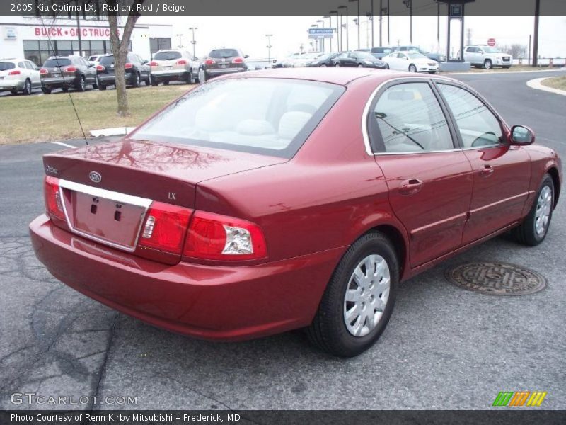 Radiant Red / Beige 2005 Kia Optima LX