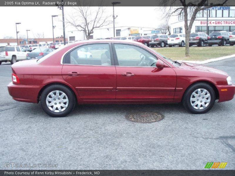 Radiant Red / Beige 2005 Kia Optima LX