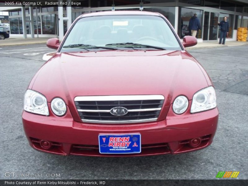 Radiant Red / Beige 2005 Kia Optima LX