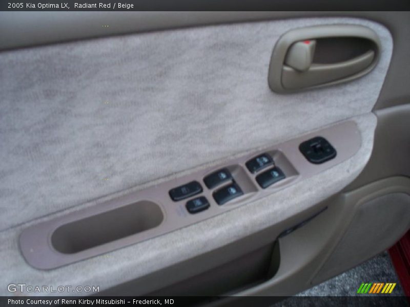 Radiant Red / Beige 2005 Kia Optima LX