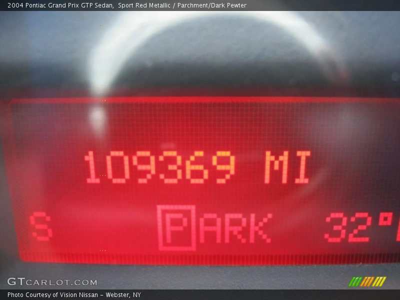 Sport Red Metallic / Parchment/Dark Pewter 2004 Pontiac Grand Prix GTP Sedan
