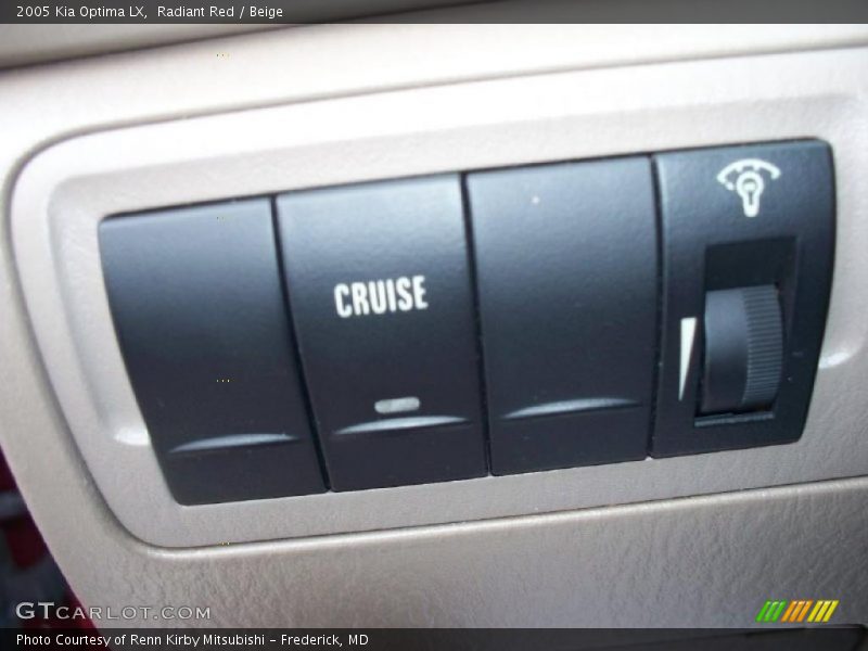 Radiant Red / Beige 2005 Kia Optima LX