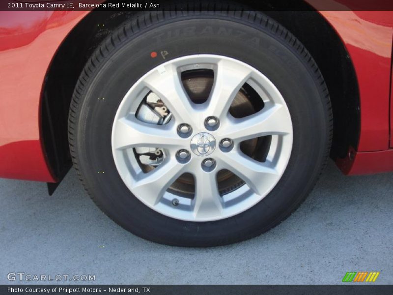 Barcelona Red Metallic / Ash 2011 Toyota Camry LE