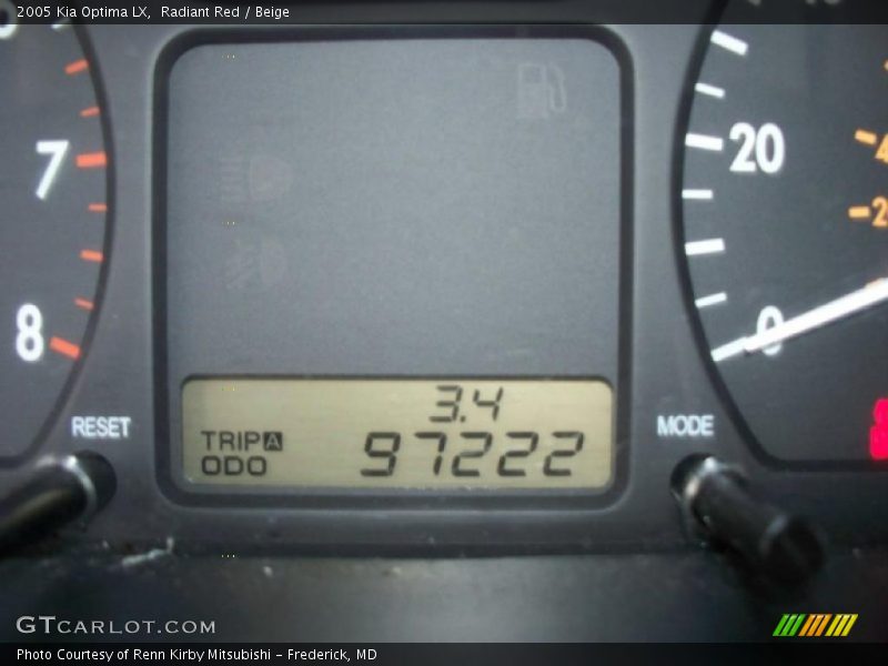 Radiant Red / Beige 2005 Kia Optima LX