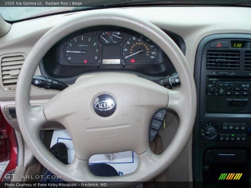 Radiant Red / Beige 2005 Kia Optima LX