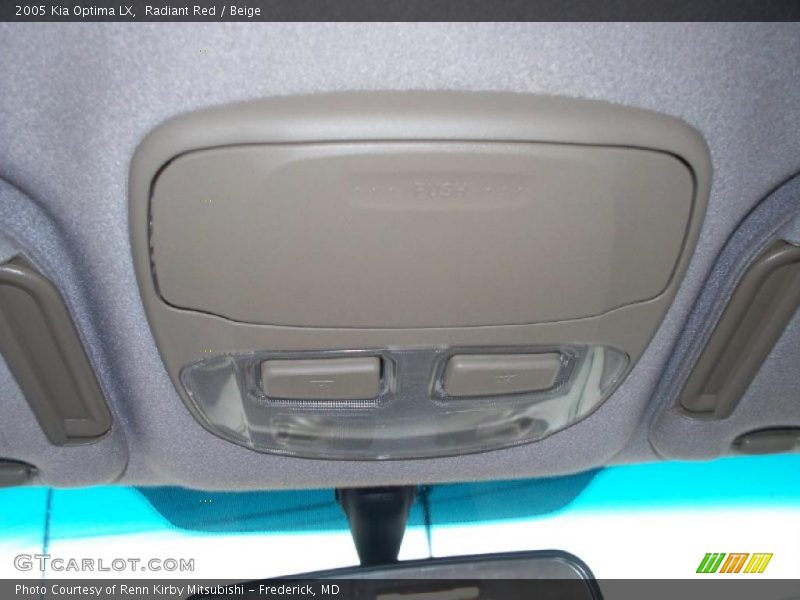 Radiant Red / Beige 2005 Kia Optima LX