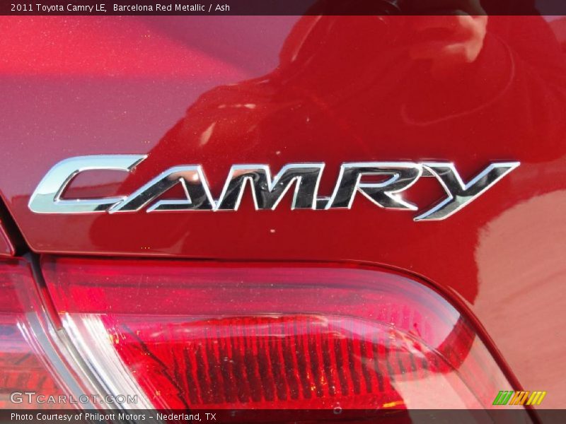 Barcelona Red Metallic / Ash 2011 Toyota Camry LE